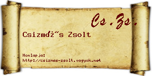 Csizmás Zsolt névjegykártya